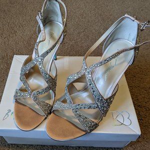 Betsy Johnson x David's Bridal Embellish Strappy Stiletto Sandals